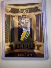 Panini Select 2025 Select Numbers Insert Jordan Love #7 Packers NFL Card