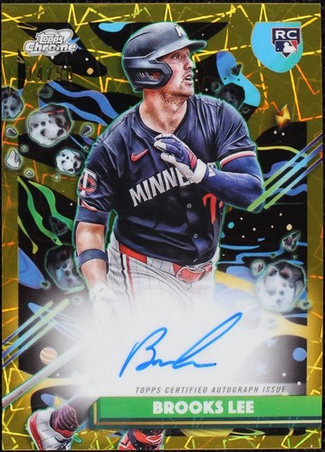 2025 Topps Chrome Sapphire Brooks Lee On Card Auto Green /99 #RA 