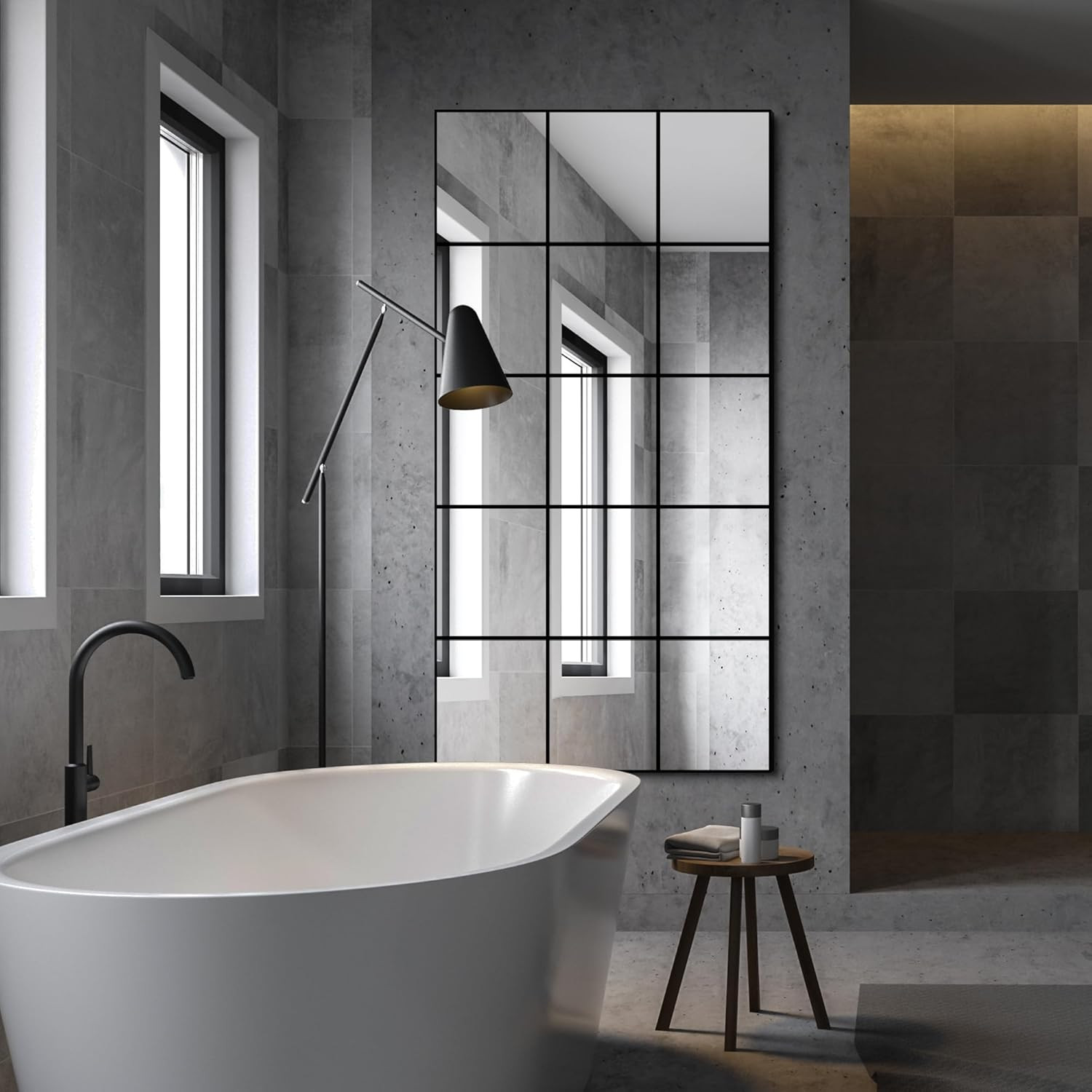 Large Full Length Floor Mirror for Bedroom, Living Room, Hallway - 28"X55" Windo