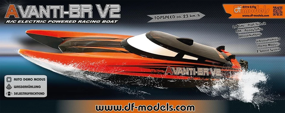 DF Models AVANTI BR V2 RTR Schnellboot – 2-Gang-System für Anfänger - Bild 2 von 4