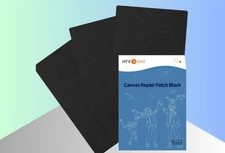 Canvas Repair Tape 9x12in - 3PCS Black Fabric Patches for Furniture, Tent, Bag