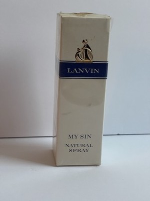 Lanvin My Sin Natural Spray Perfume Vintage Sealed Box Rare Discontinued 2.5 Fl
