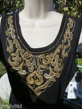 Carol LITTLE P/L Highlite Nights Black Beaded Calf Sweater DRESS NWT $109.00