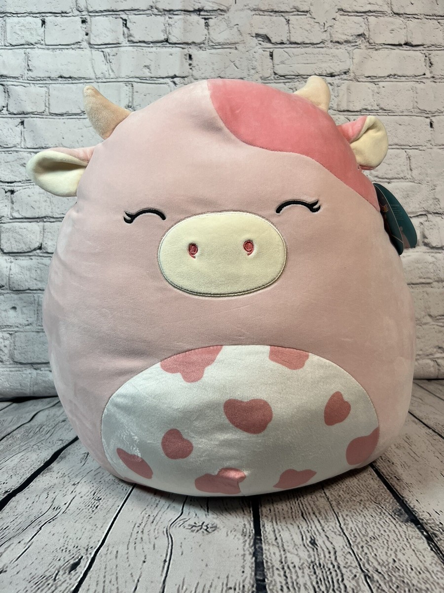 rare spotted pink cow looking majestic and elegant