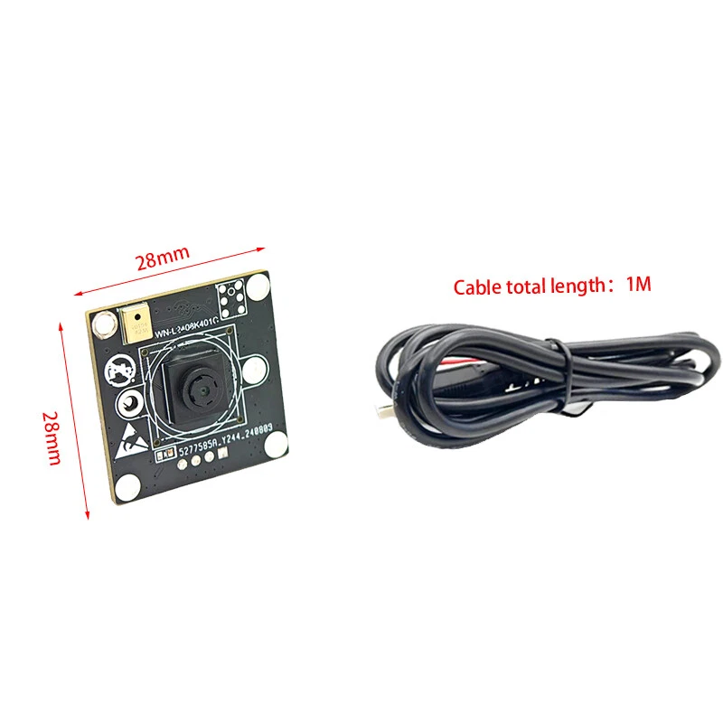 100FPS 0.3MP VGA USB Kameramodul Fester Fokus OV7251 Sensor Globaler Shutter - Bild 4 von 4