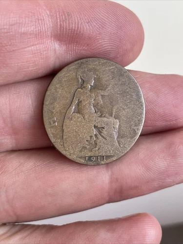 1911 George V Half Penny — photo from another recent sale