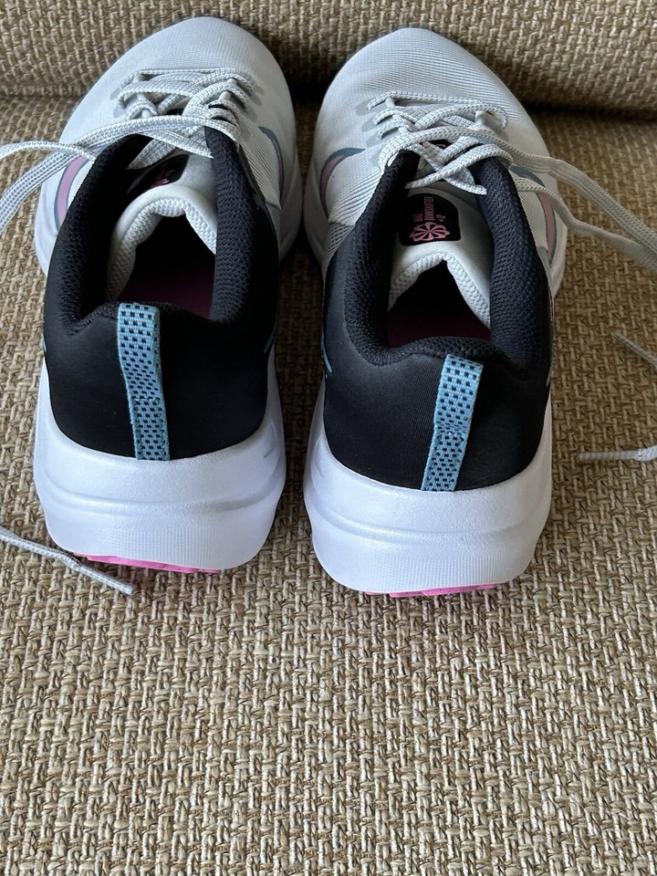 New! NIKE Women's Downshifter Running Shoes Multi Color Mesh Dust/Pink