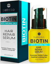 Biotin Hair Thickening Serum for Men and Women, Natural Botanical Oil Blend 2Fl