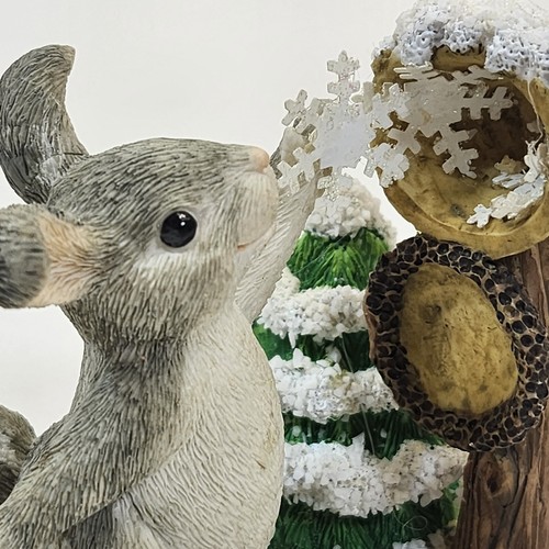 Charming Tails Sending a Little Snow Your Way Figure SIGNED Dean Griff 87/601 - Picture 8 of 11