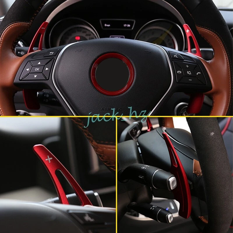 Accesorios de extensión de palanca de cambios de aluminio para volante Mercedes Benz Foto 3 de 4