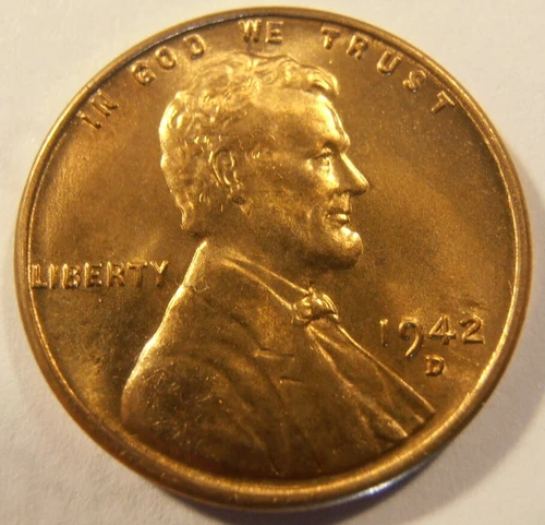 1942 D Lincoln Cent - BU from a nice roll
