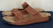 ECCO 2nd Cozmo Mens Light Brown Leather Sandals EU 46 US 12 - 12.5 Cosmo