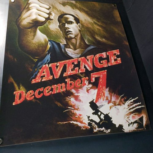 Avenge December 7th – WWII Patriotic Poster 24x20 - Picture 2 of 9