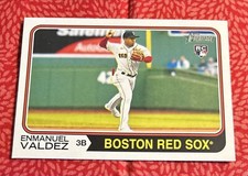 2023 Topps Heritage #631 Enmanuel Valdez RC ~ Boston Red Sox