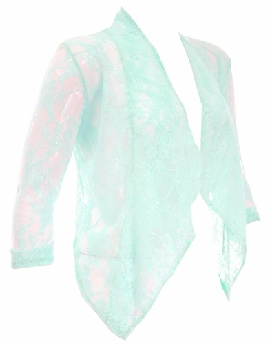 Dressy Mint Green Lace Bolero Ladies 