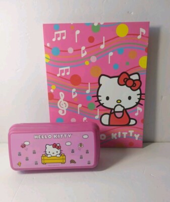 2011 Hello Kitty Tupperwar Case & 2012 Sanrio 2 Pocket 3 Ring Binder Folder