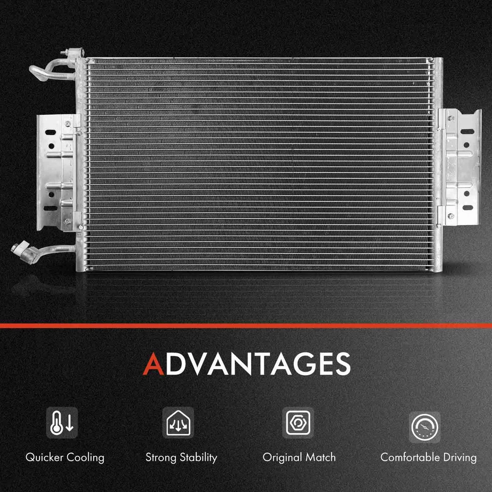 Kit de refrigeración de radiador y condensador de CA para Ford F Super Duty 1994 1995-1997 V8 7,5 L Foto 3 de 4