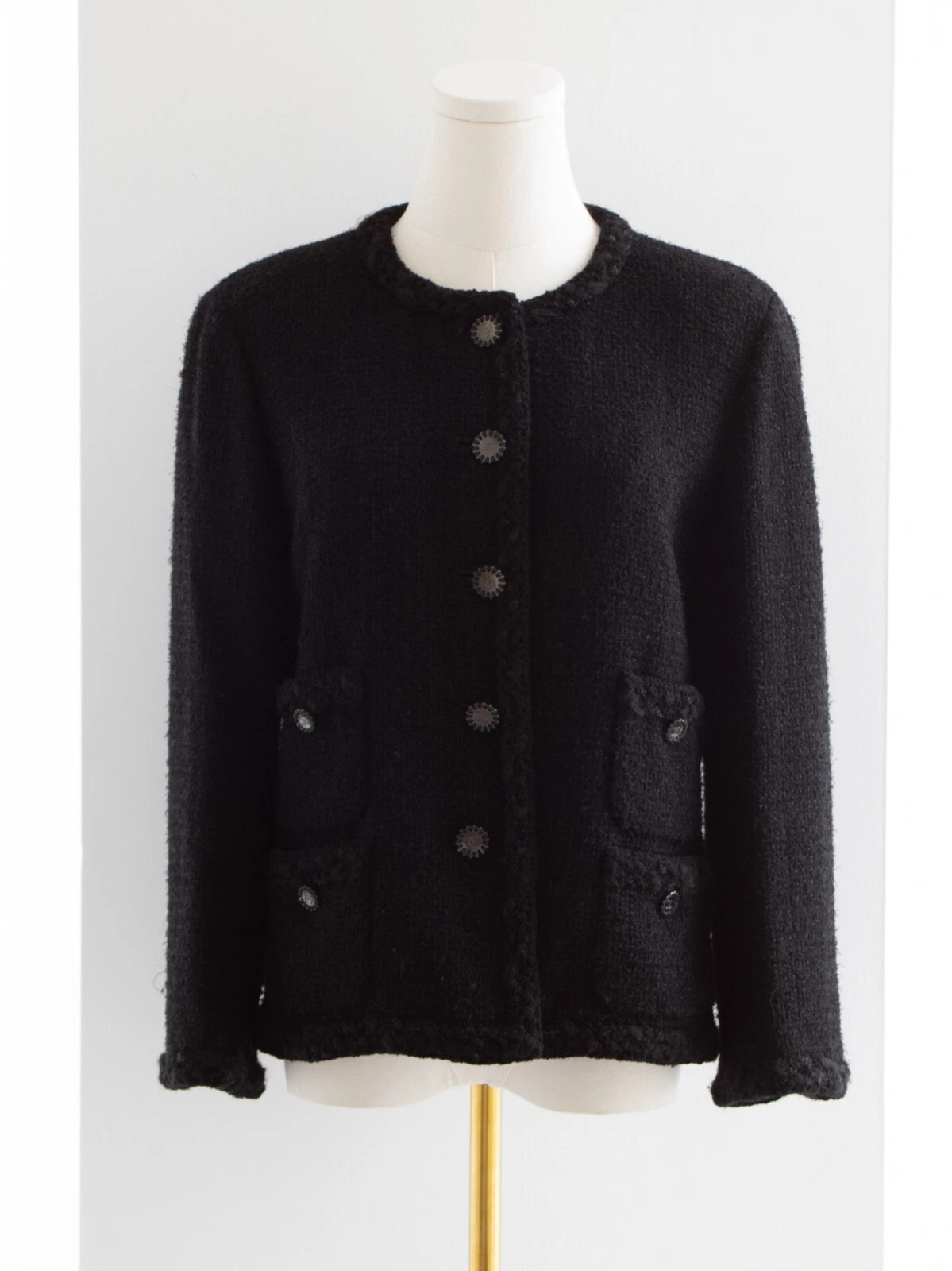 Blazer classico tweed LBJ Iconic Chanel 11C The Little Black Jacket Cruise 2011