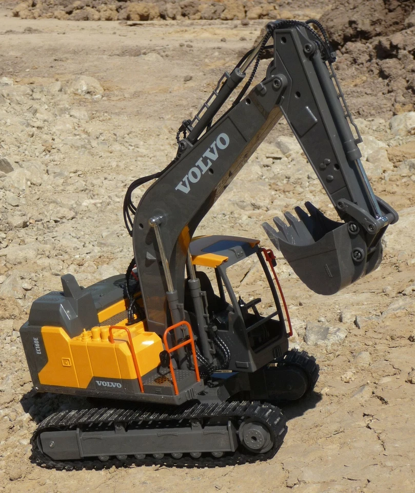 RC VOLVO Schaufelbagger Kettenbagger Länge 61cm mit KIPPEN "TOP QUALITÄT" 803 - Bild 4 von 4