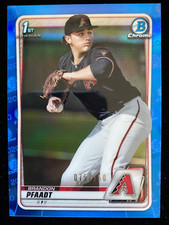 2020 Bowman Draft Chrome BRANDON PFAADT 1st Rookie BLUE REFRACTOR #75/150 RC SP