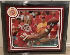 Tony Gonzalez Signed & Custom Framed Kansas City Chiefs 16x20 Photo JSA COA