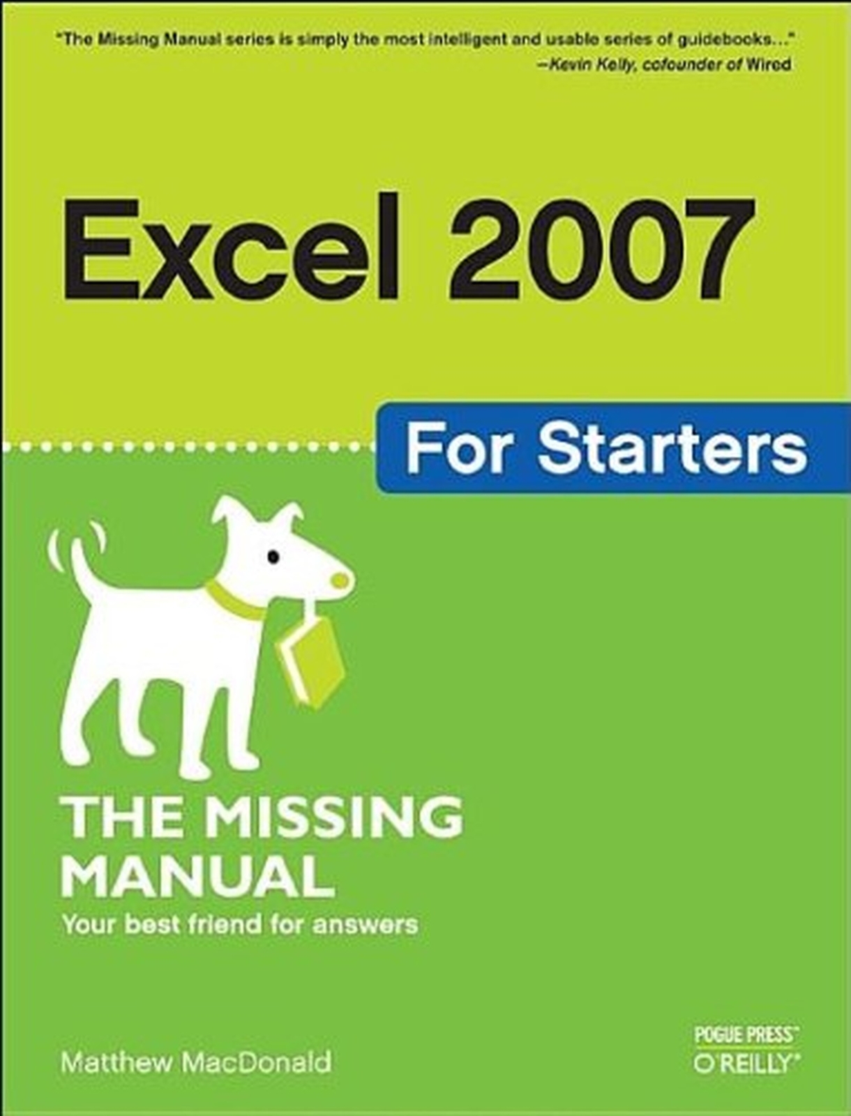 Missing Manual: Excel 2007 for Starters by Matthew MacDonald (2007,  Paperback) | eBay