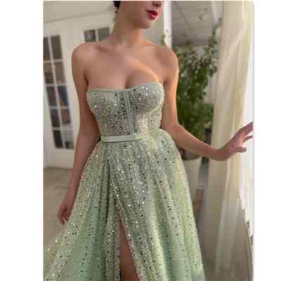 cheap bridesmaid dresses ebay Elastic Satin Bridesmaid Dress Sleeveless for teens Wedding Party TANYA BRIDAL