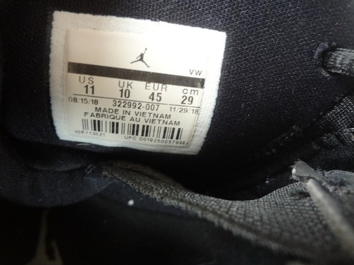 Nike Air Jordan 6 Rings Black Metallic Gold Mens Size Men's Size 11 Shoe Sneaker - Picture 9 of 9