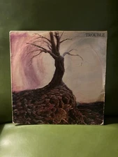TROUBLE - Self Titled LP Vinyl Original 1984 Metal Blade Records doom metal VG!