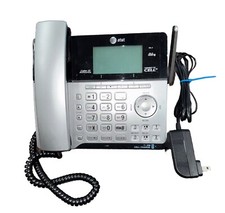 AT T TL86103 Cordless Phone System Base with Corded Handset and Power Supply