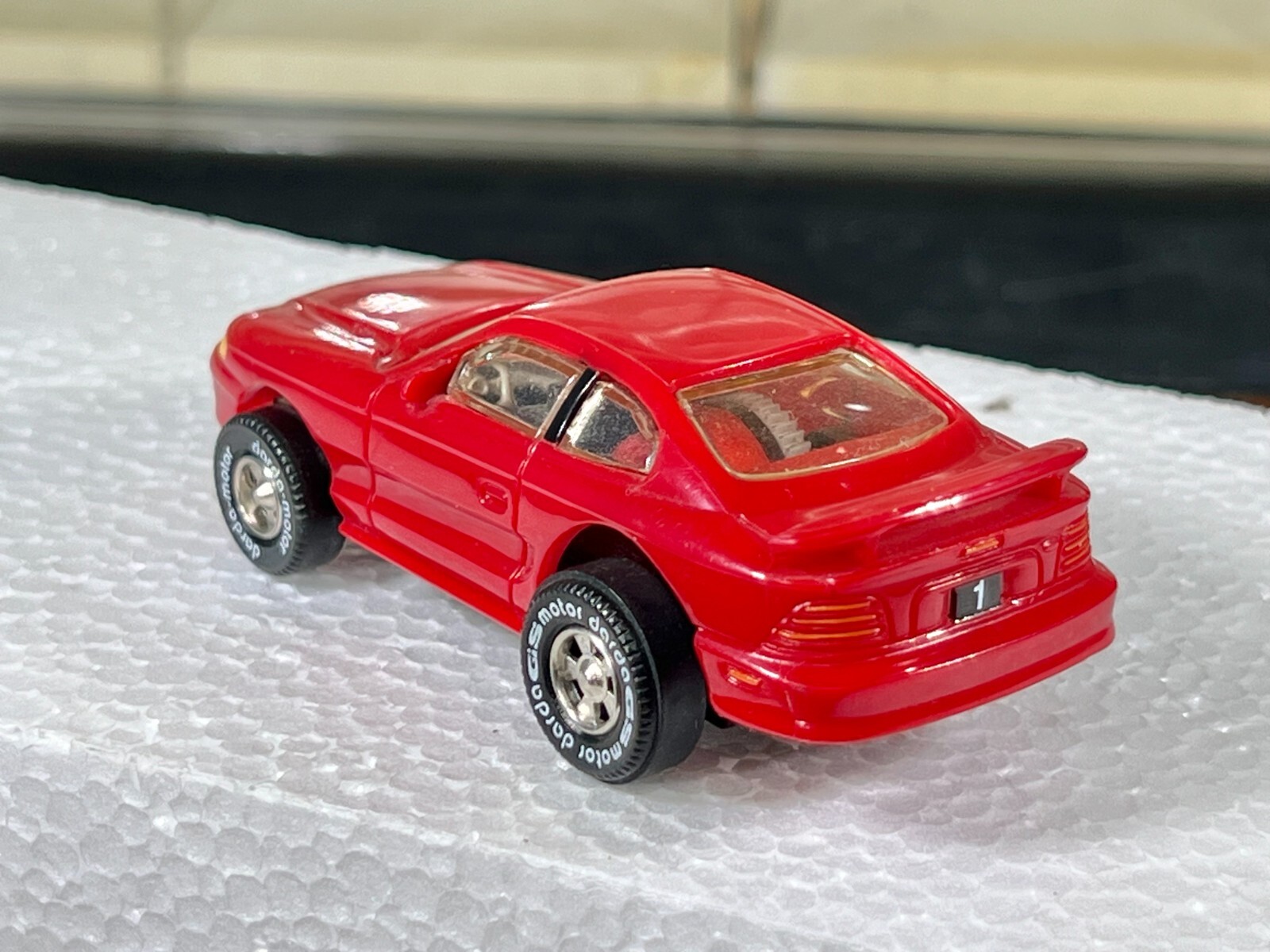 Vintage 90s 1/64 DARDA Pullback Car Ford Mustang Cobra SVT Red
