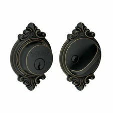 Schlage B60N BRK 716 Single Cylinder Grade 1 Deadbolt Bronze 