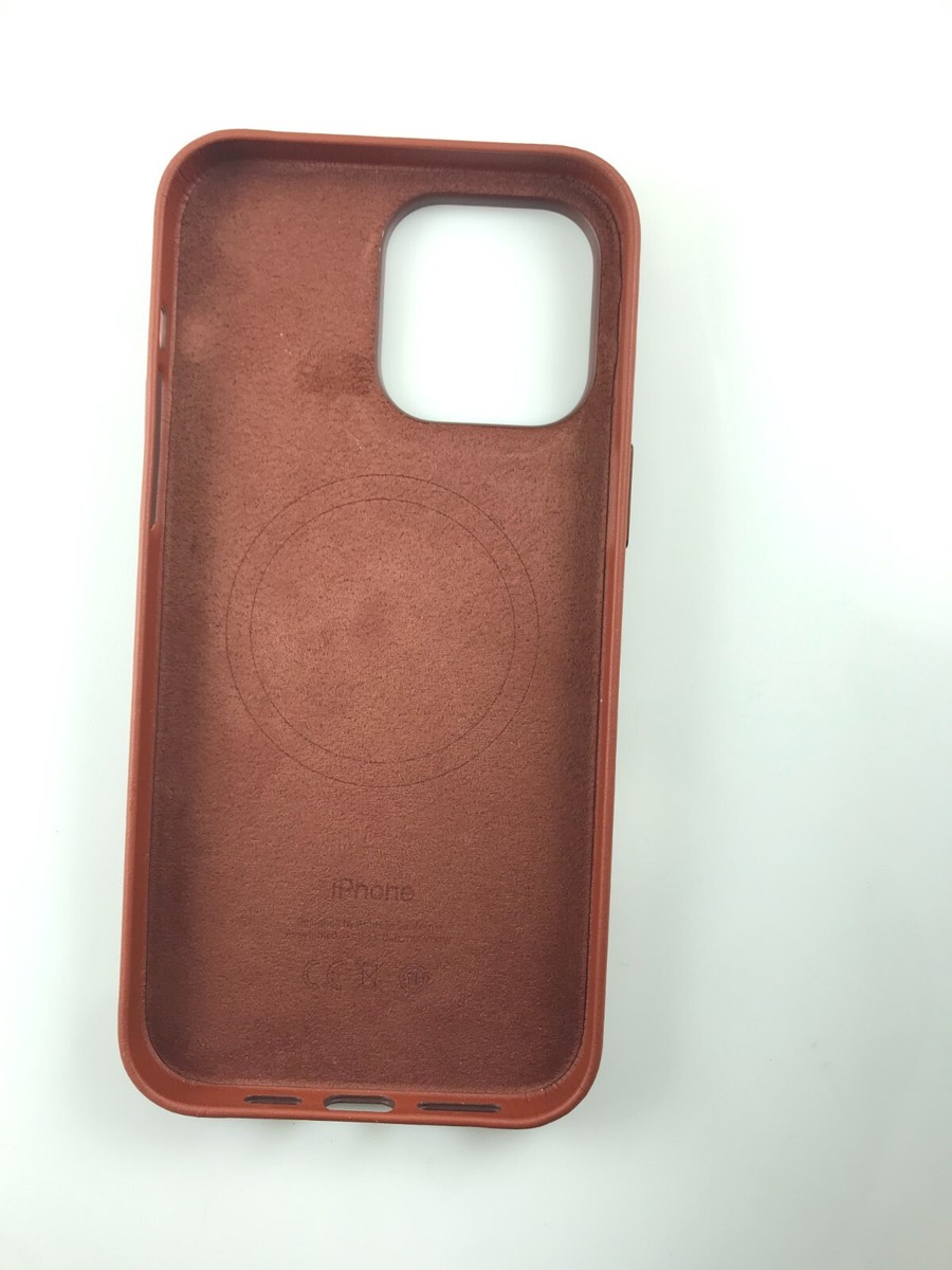 【未開封・Apple純正】14Pro LeatherCase ブラウン Apple純正 iPhone 14 Pro レザーケース - アンバー