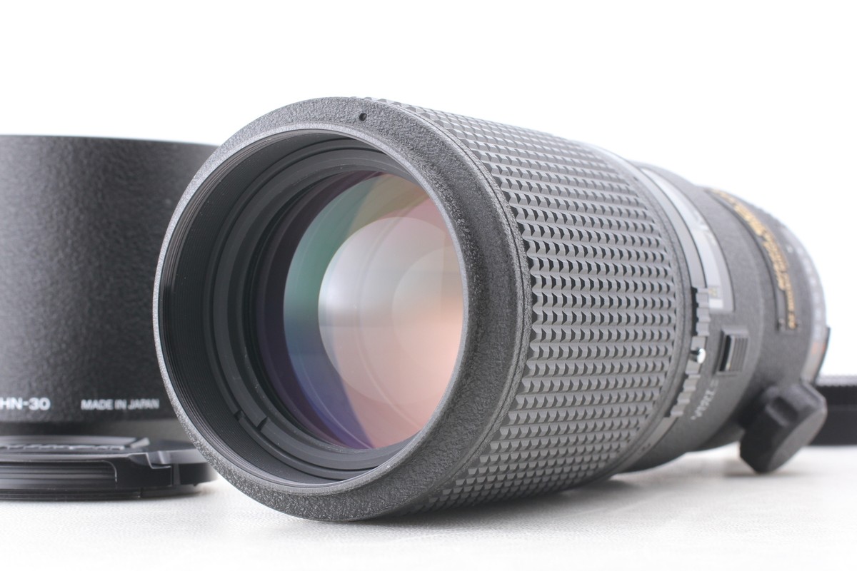 Nikon AF Micro Nikkor 200mm f/4 D ED Lens [Top MINT w/ Hood