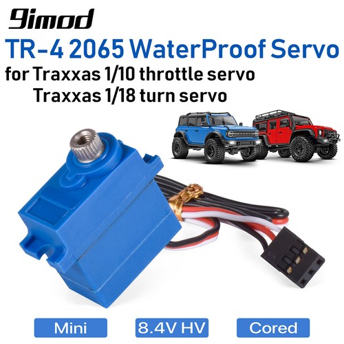 Servo engranaje metálico impermeable 9imod Mini 4,5 kg para Traxxas TRX4M 1/18 TRX4 1/10 - Imagen 1 de 26