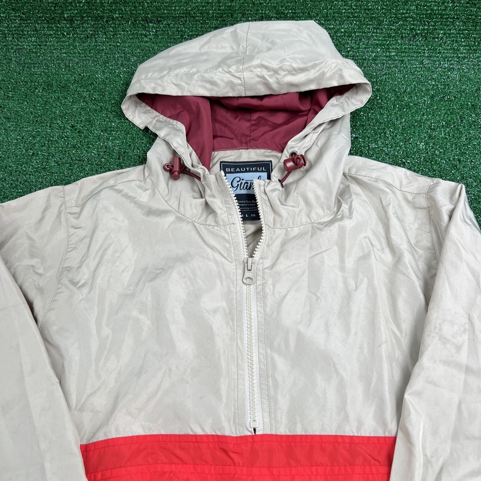 Hermosa Chaqueta Pullover Gigante Ligera Media Cremallera Embalable Para Hombre Talla Pequeña Foto 2 de 4