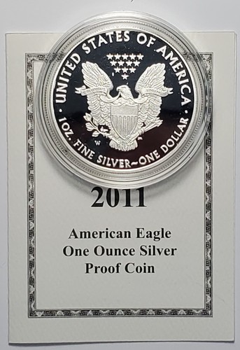 Silver Proof U.S. Mint 2011 American Silver Eagle Dollar Coin - Picture 2 of 2