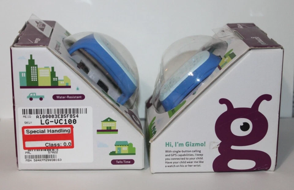 TWO ~ LG GizmoPal VC100 Blue Toy Smartwatch For Kids New In Box VERIZON - Image 4 of 4