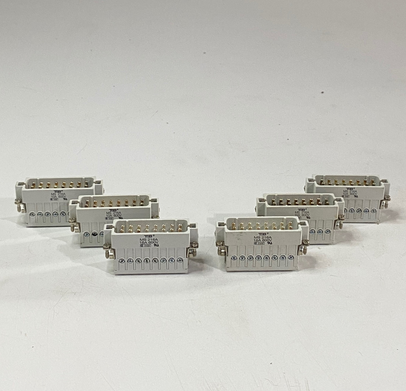 ONE (1) THOMAS & BETTS Pos-E-Kon Male Screw Terminal Insert MS216A (NEW)