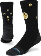 Nwt Medium Stance Feel360 Performance National Geographic Exploration Crew Socks