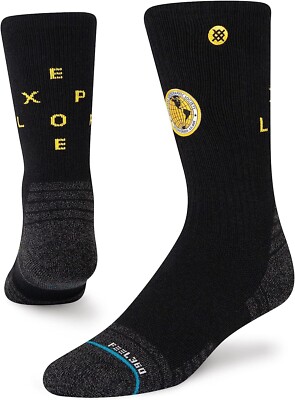 DESTINATION『US Natural Socks6'0-6'4』NAVY STANCE National Geographic Exploration Crew Socks Men (6-8.5