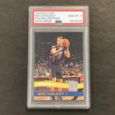 2010-11 Panini Donruss #59 Mike Dunleavy Signed Card AUTO PSA/DNA Slabbed Pacers