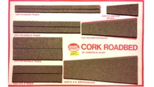 CORK ROADBED 36" LENGTH 91.44 cm 4327 CORK TRACK EXCHANGE PANEL BLOCKS