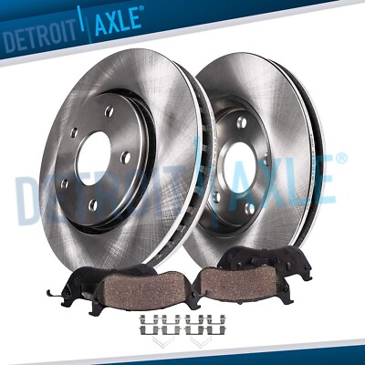 Front Brake Rotors Ceramic Brake Pads Kit for Civic CR-V Element Fit ILX CR-Z
