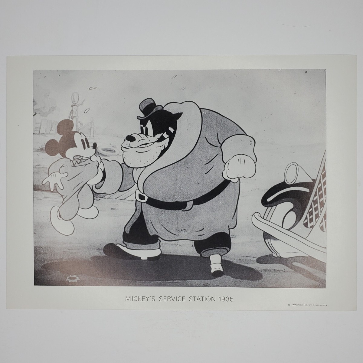 Mickey's Service Station Print Peg Leg Pete Disney 8x11