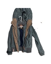 Naketano Olive Fur Lined Hooded Puffer Winter Coat Women S