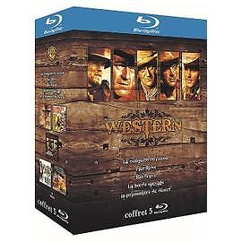 Blu-Ray Coffret Western - La conquête de l'Ouest + Pale Rider + Rio Bravo + La 