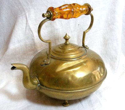 Vintage Scottish Toddy Brass Kettle J.C.B James Clews Birmingham 5-e