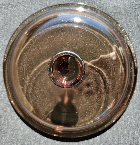 Pyrex CorningWare Visions V-1-C Amber Glass Round Replacement Lid 6.5 in for Pot