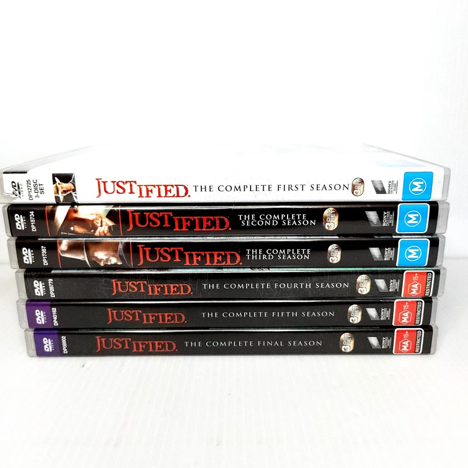 Justified Complete Series Season 1-6 (DVD PAL Region 2 & 4) Timothy Olyphant - image 2 of 4